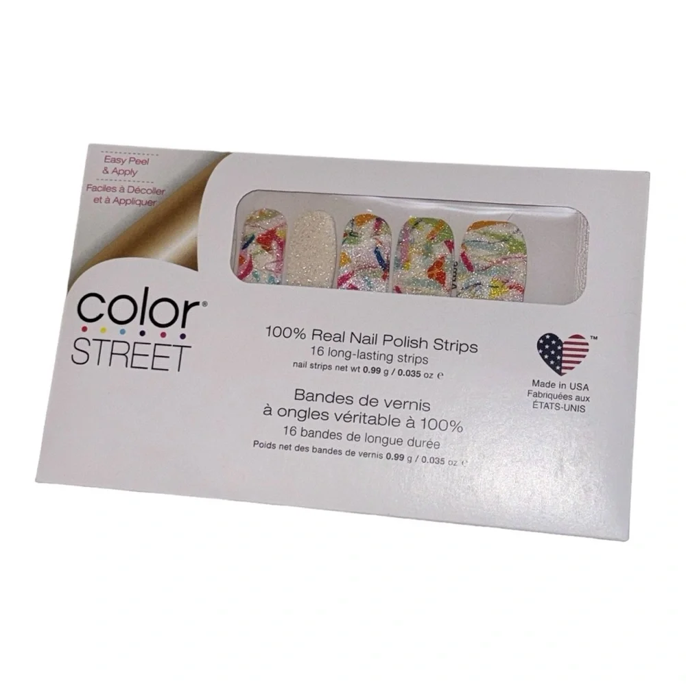 Color Street OPEN ARMS Adoption & Foster Awareness White Shimmer Multicolor - Picture 2 of 7